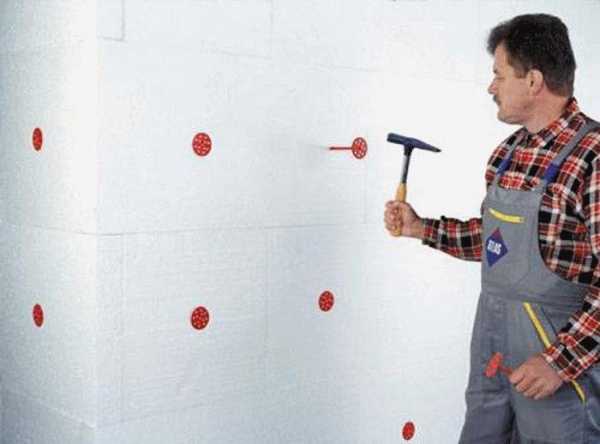 Как крепится пеноплекс к стене