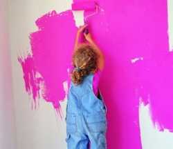 Покраска стен моющейся краской